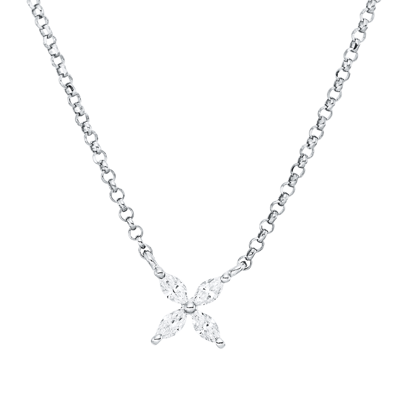 Modern Woman Collier Weißgold 18kt 0,13ct