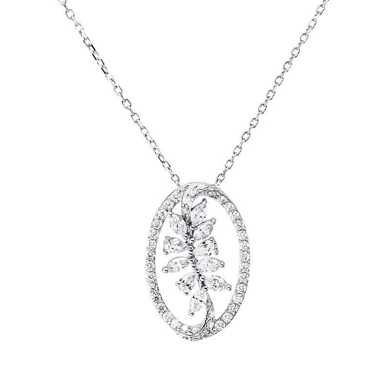 Modern Woman Collier Weißgold 18kt 0,6ct