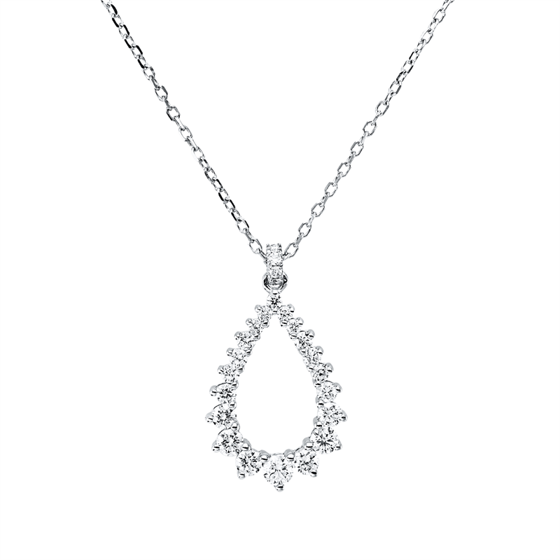 Modern Woman Collier Weißgold 18kt 0,43ct