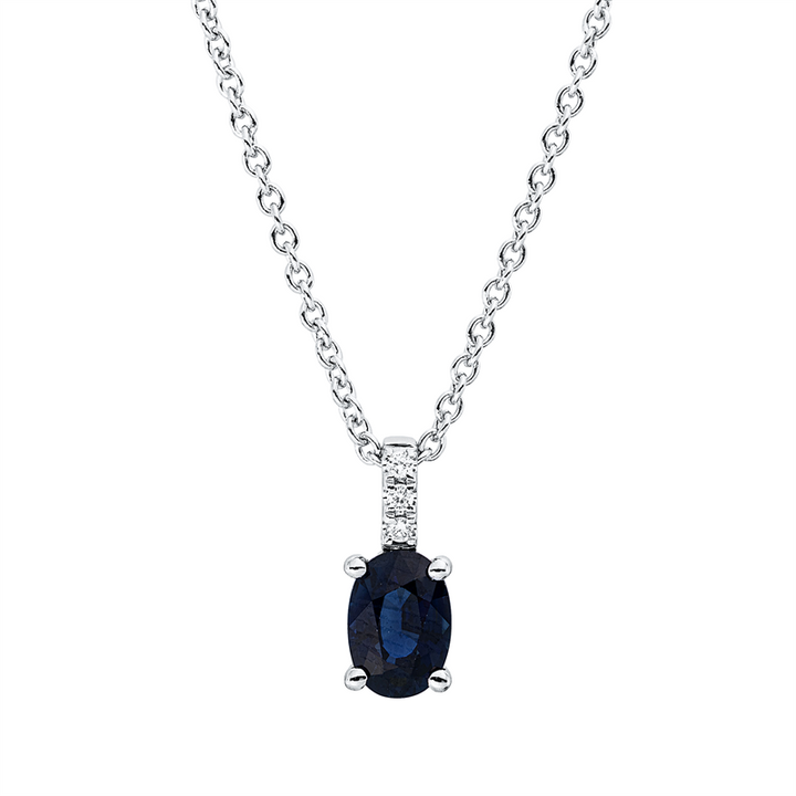 Farbstein Classic Collier Weißgold 18kt Ref-4R359