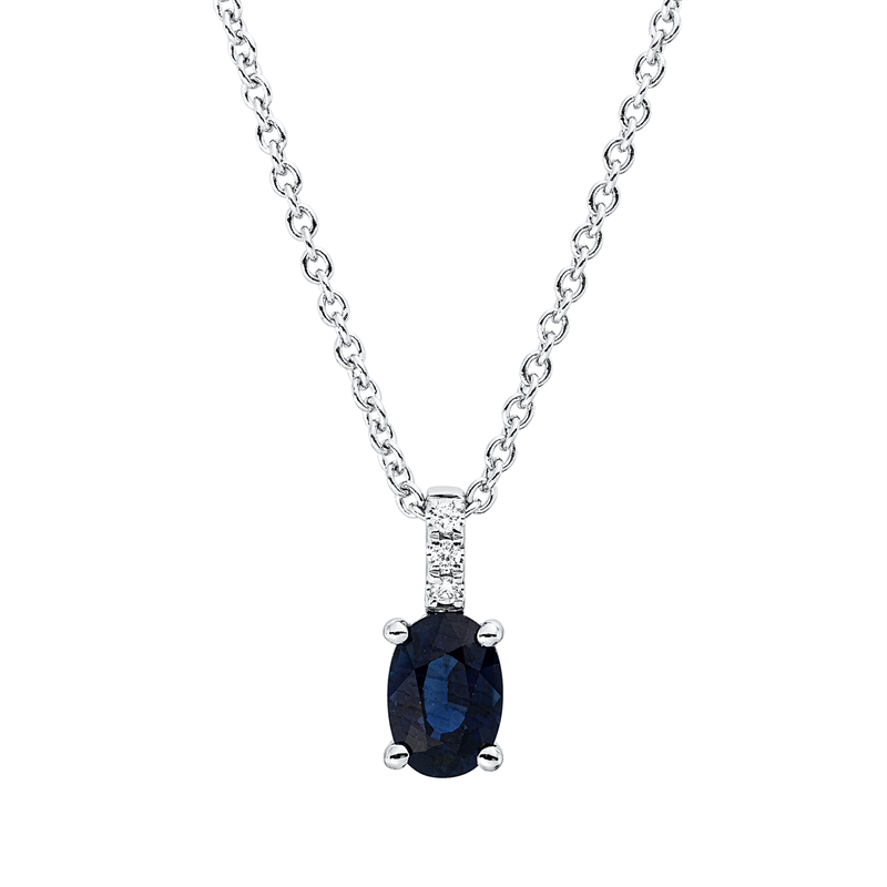 Farbstein Classic Collier Weißgold 18kt Ref-4R359