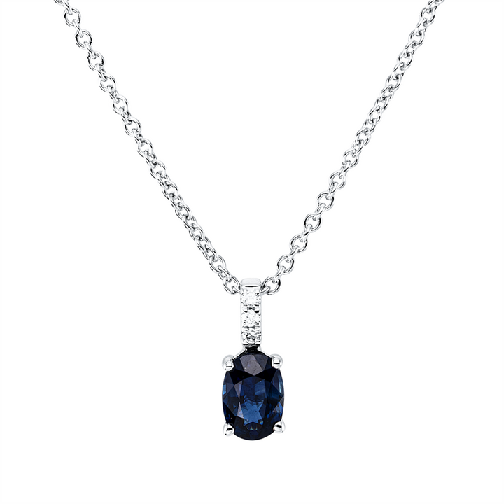 Farbstein Classic Collier Weißgold 18kt Ref-4R364