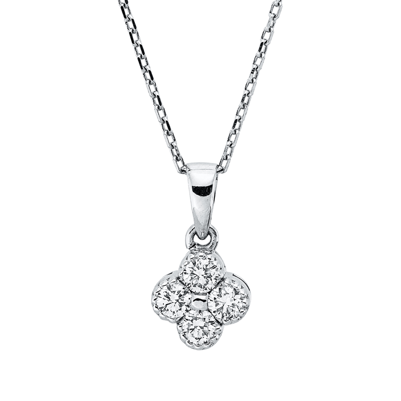 Illusion Classic Collier Weißgold 14kt Ref-4R371