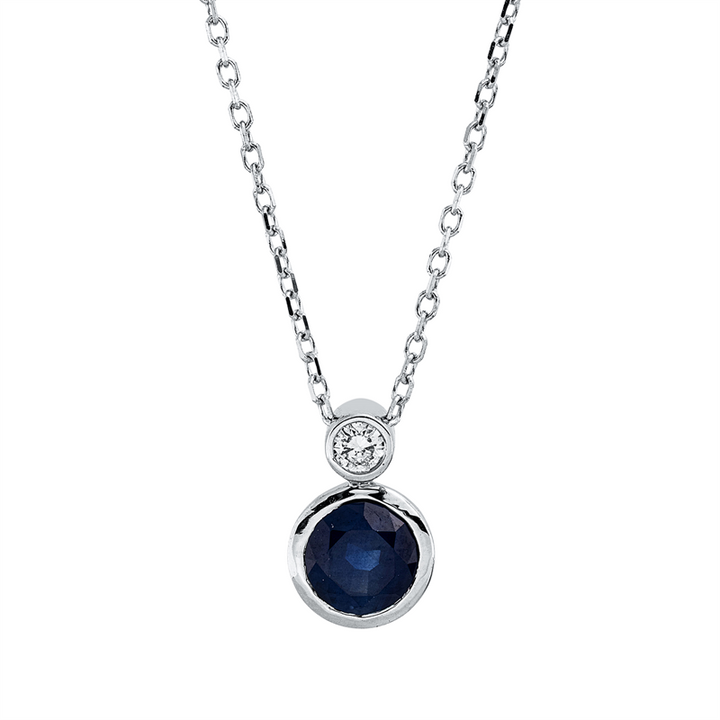 Farbstein Classic Collier Weißgold 18kt Ref-4R380