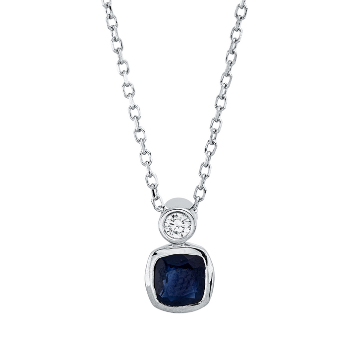Farbstein Classic Collier Weißgold 18kt Ref-4R391