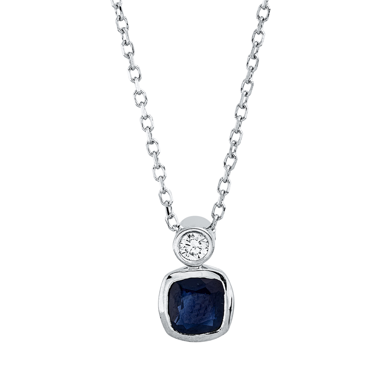 Farbstein Classic Collier Weißgold 18kt Ref-4R391