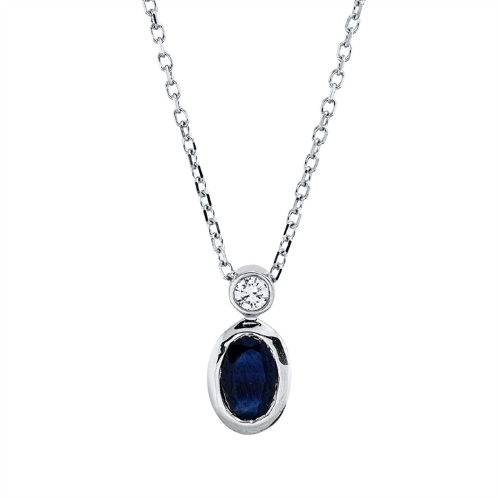 Farbstein Classic Collier Weißgold 18kt Ref-4R392