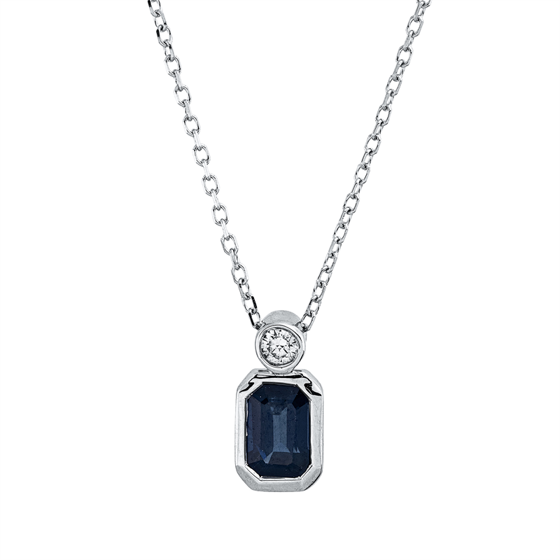 Farbstein Classic Collier Weißgold 18kt Ref-4R393