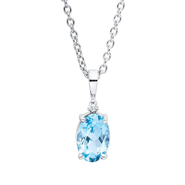 Farbstein Fashion Collier Weißgold 18kt Ref-4R438