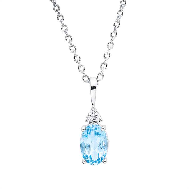 Farbstein Fashion Collier Weißgold 18kt Ref-4R448