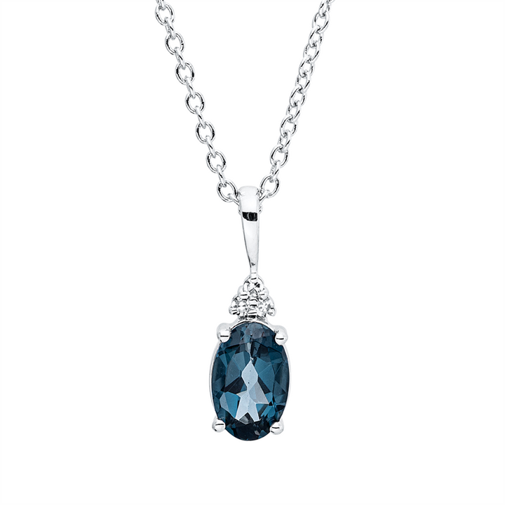 Farbstein Fashion Collier Weißgold 18kt Ref-4R449