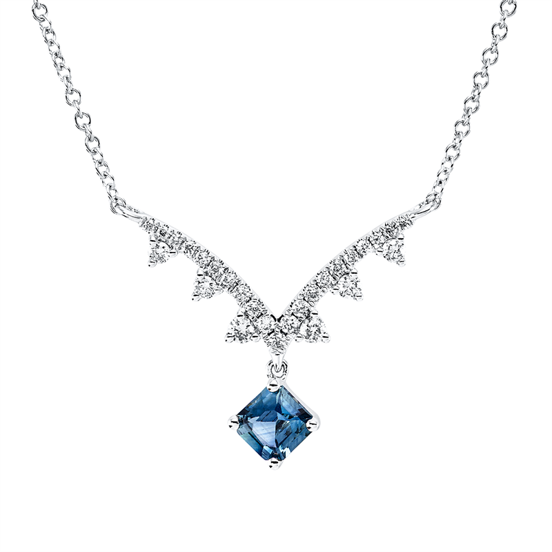Farbstein Classic Collier Weißgold 18kt Ref-4R655