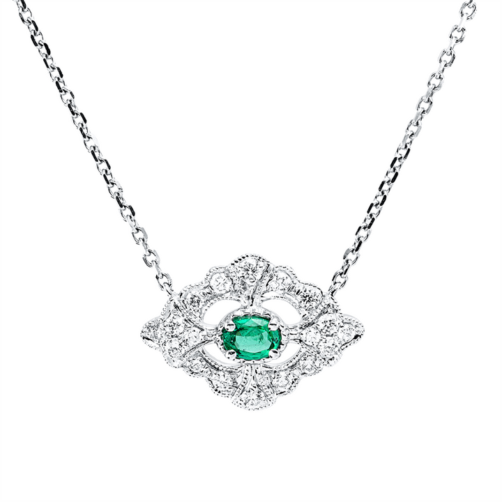 Farbstein Classic Collier Weißgold 18kt Ref-4R656