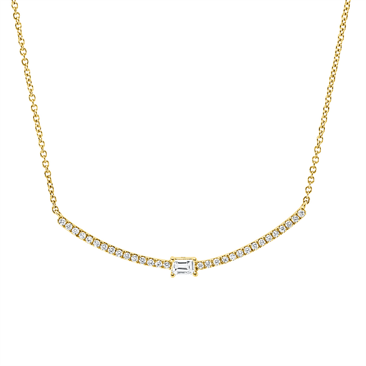 Baguette Collier Gelbgold 18kt Ref-4R672