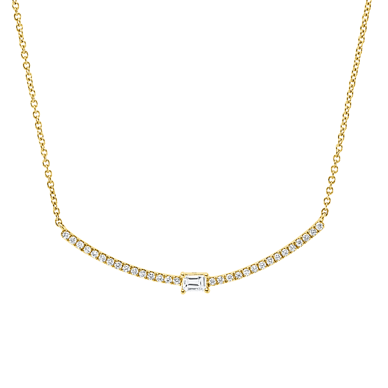 Baguette Collier Gelbgold 18kt Ref-4R672