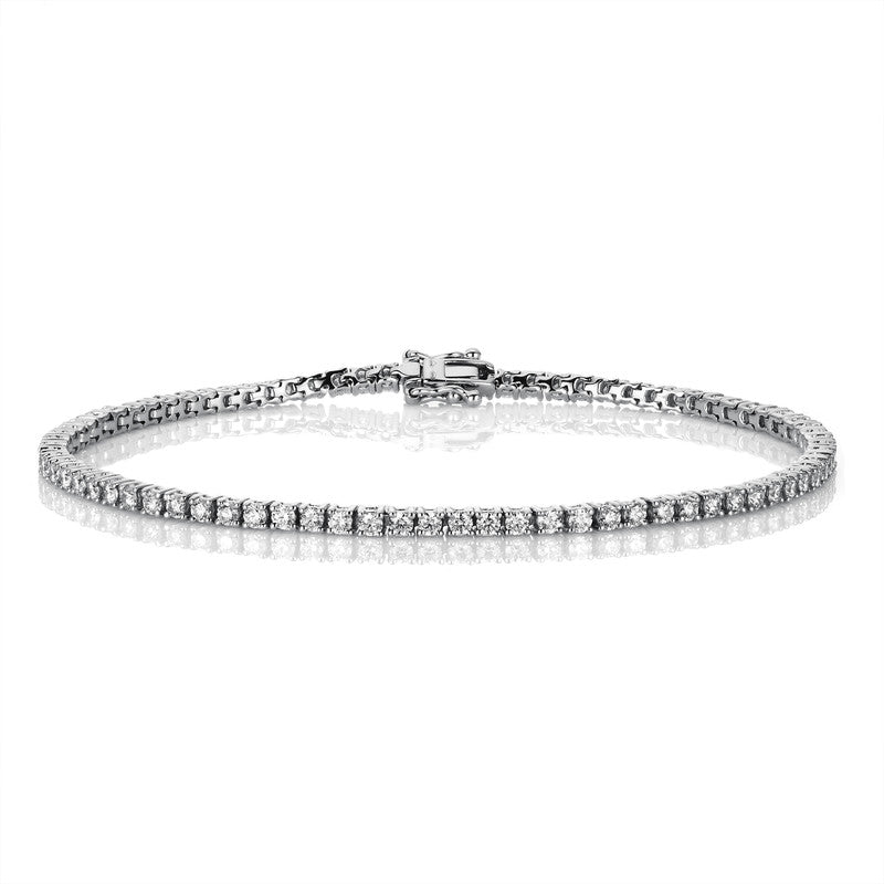 Tennisarmband Armband Weißgold 18kt Ref-5A293