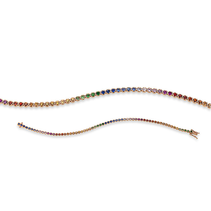 Rainbow & Multicolor Armband Rotgold 18kt