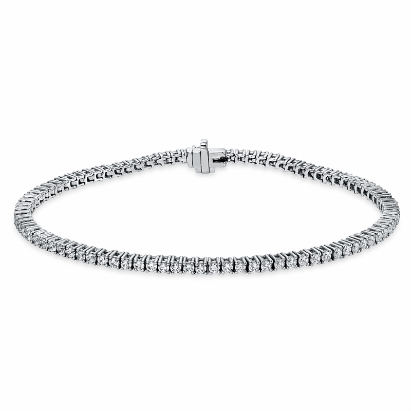 Tennisarmband Armband Weißgold 18kt Ref-5B840