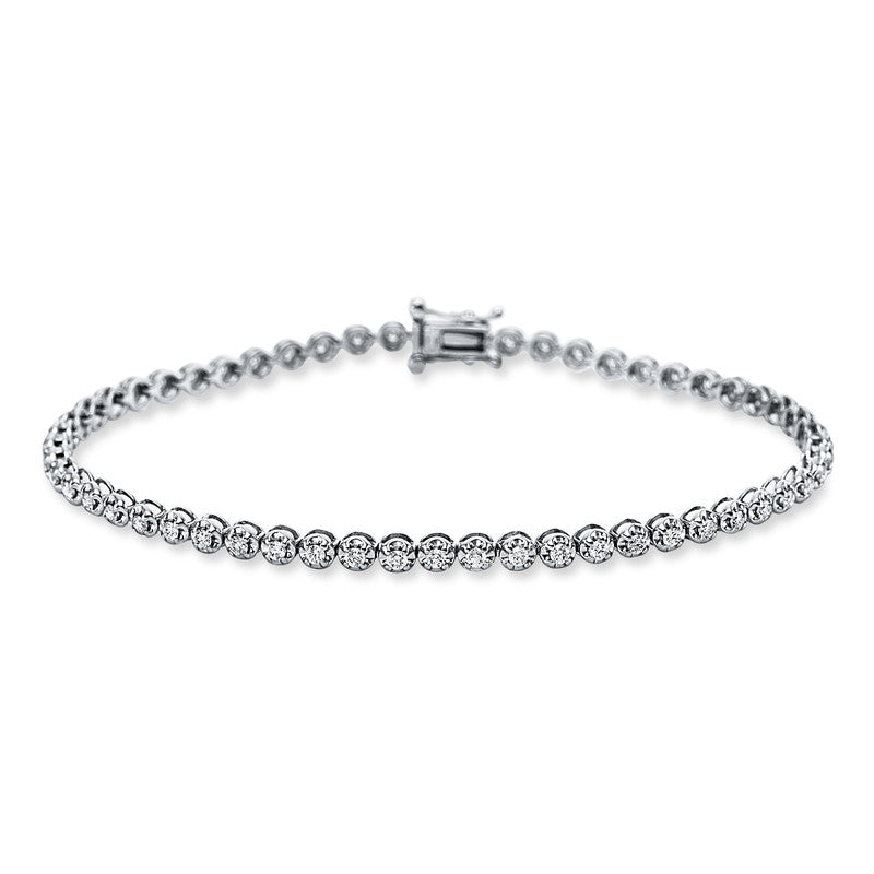 Tennisarmband Armband Weißgold 18kt 0,98ct