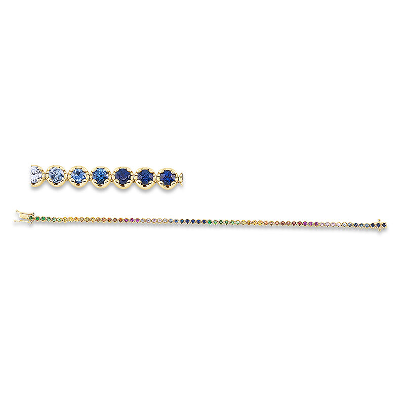 Rainbow & Multicolor Armband Gelbgold 18kt