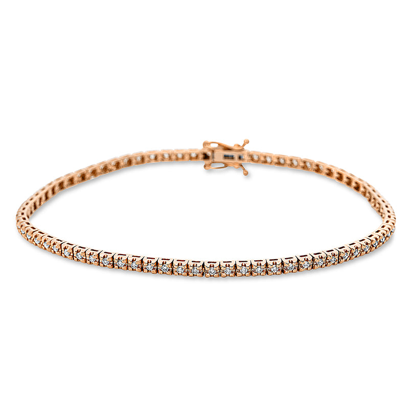 Tennisarmband Armband Rotgold 18kt 0,53ct
