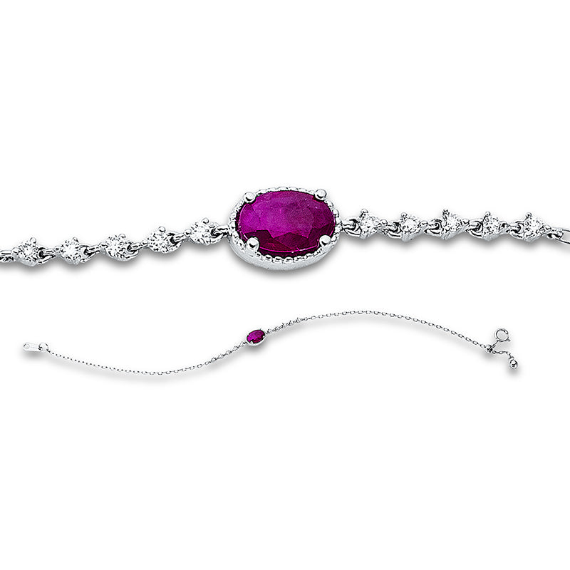 Farbstein Classic Armband Weißgold 18kt 0,1ct