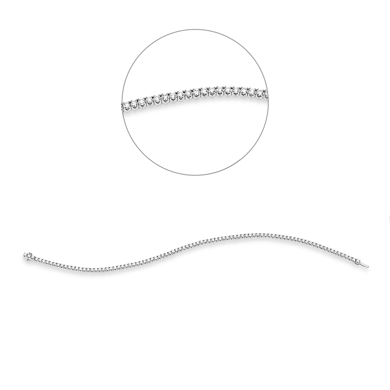 Tennisarmband Armband Weißgold 18kt 2,05ct