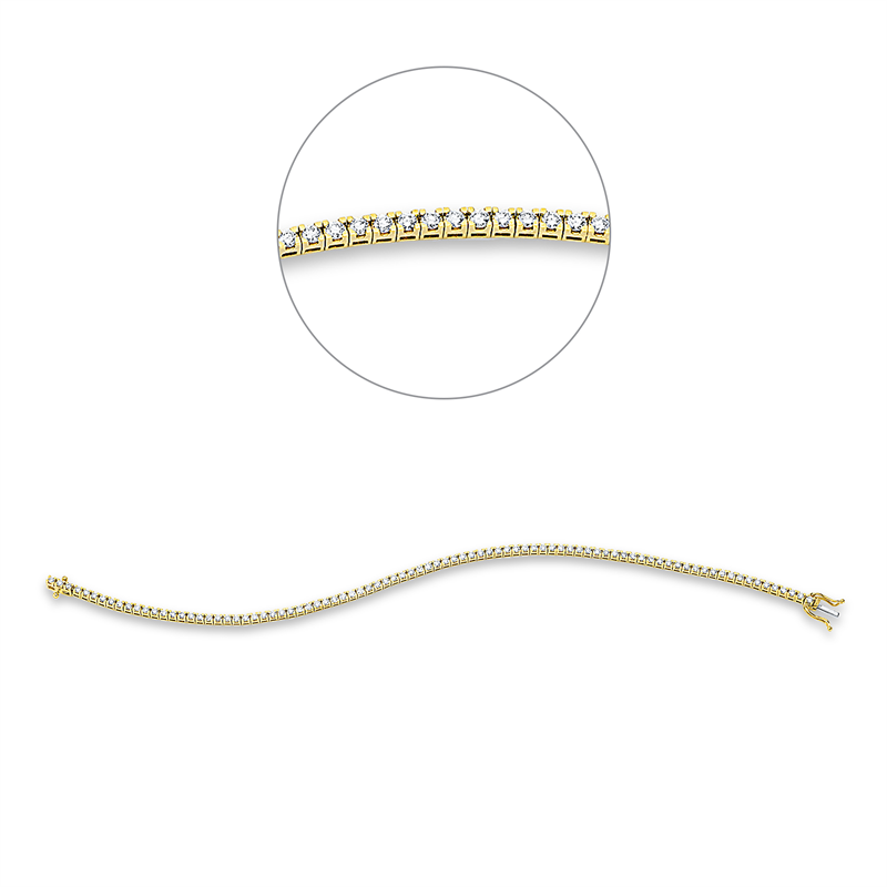 Tennisarmband Armband Weißgold 18kt 1,5ct