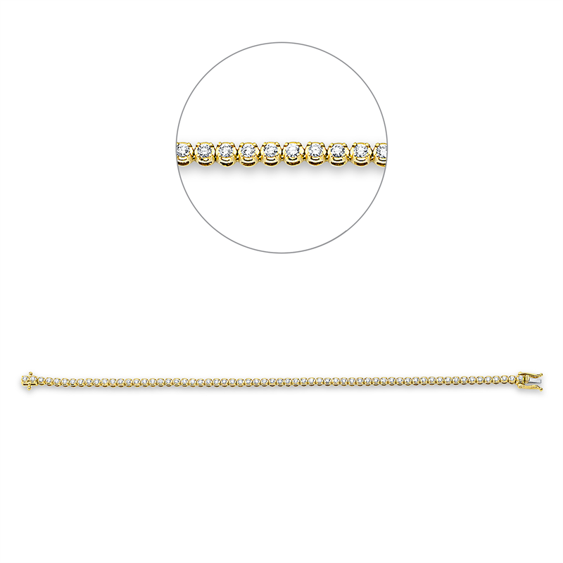 Tennisarmband Armband Weißgold 18kt 1,51ct