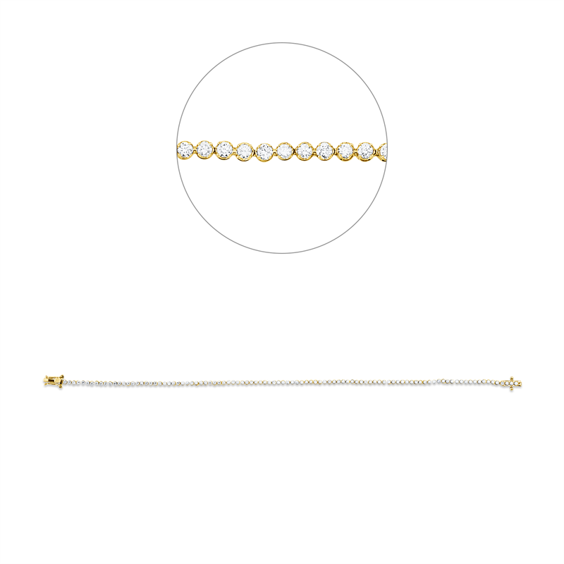 Tennisarmband Armband Weißgold 18kt 0,9ct