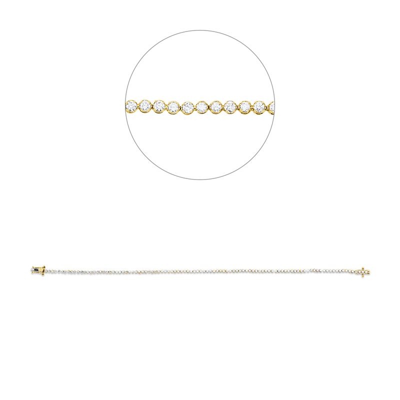 Tennisarmband Armband Weißgold 18kt 0,9ct
