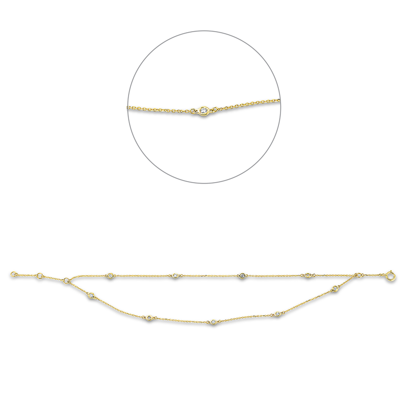 Modern Woman Armband Weißgold 18kt 0,19ct
