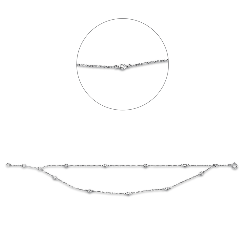 Modern Woman Armband Weißgold 18kt 0,19ct