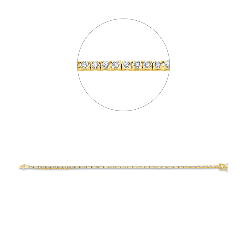 Tennisarmband Armband Gelbgold 18kt 1,3ct