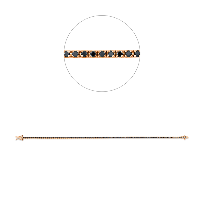 Tennisarmband Armband Weißgold 18kt 1,75ct