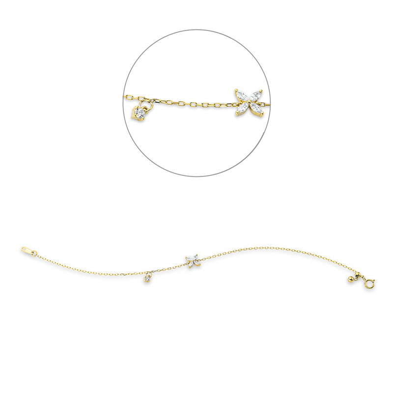 Modern Woman Armband Weißgold 18kt 0,23ct