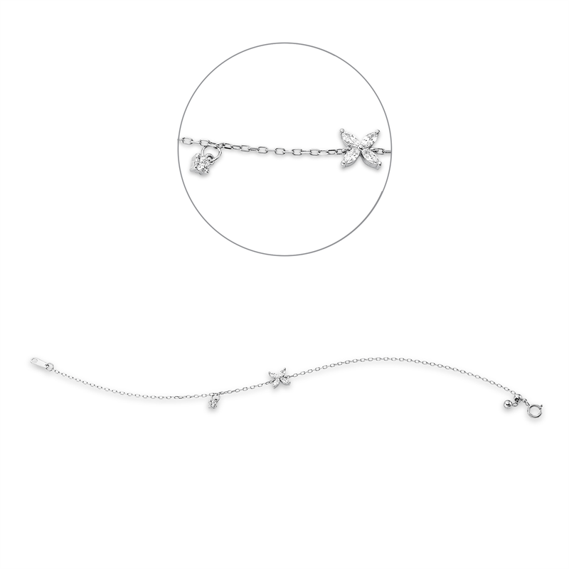 Modern Woman Armband Weißgold 18kt 0,23ct