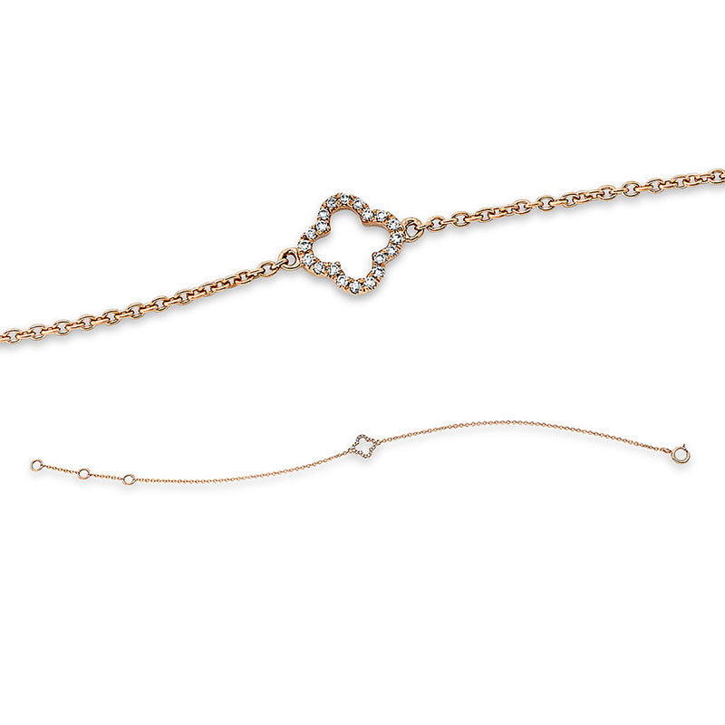 Modern Woman Armband Rotgold 18kt 0,05ct