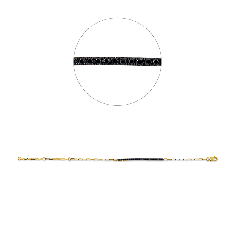 Modern Woman Armband Gelbgold 18kt 0,39ct