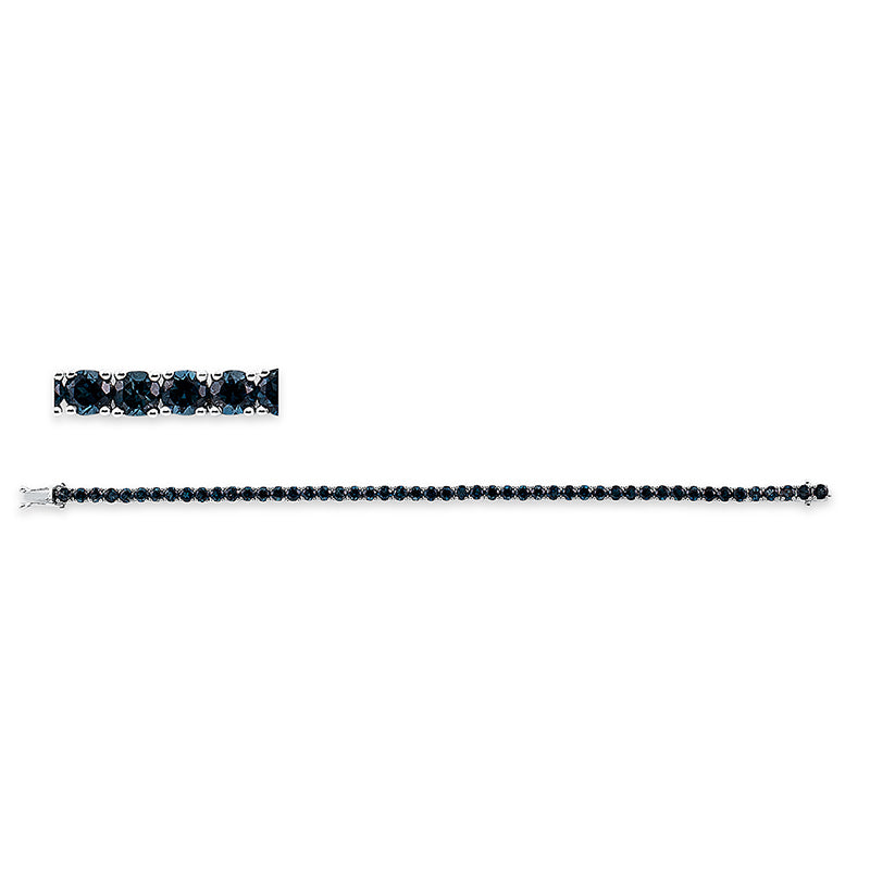 Farbstein Fashion Armband Weißgold 18kt
