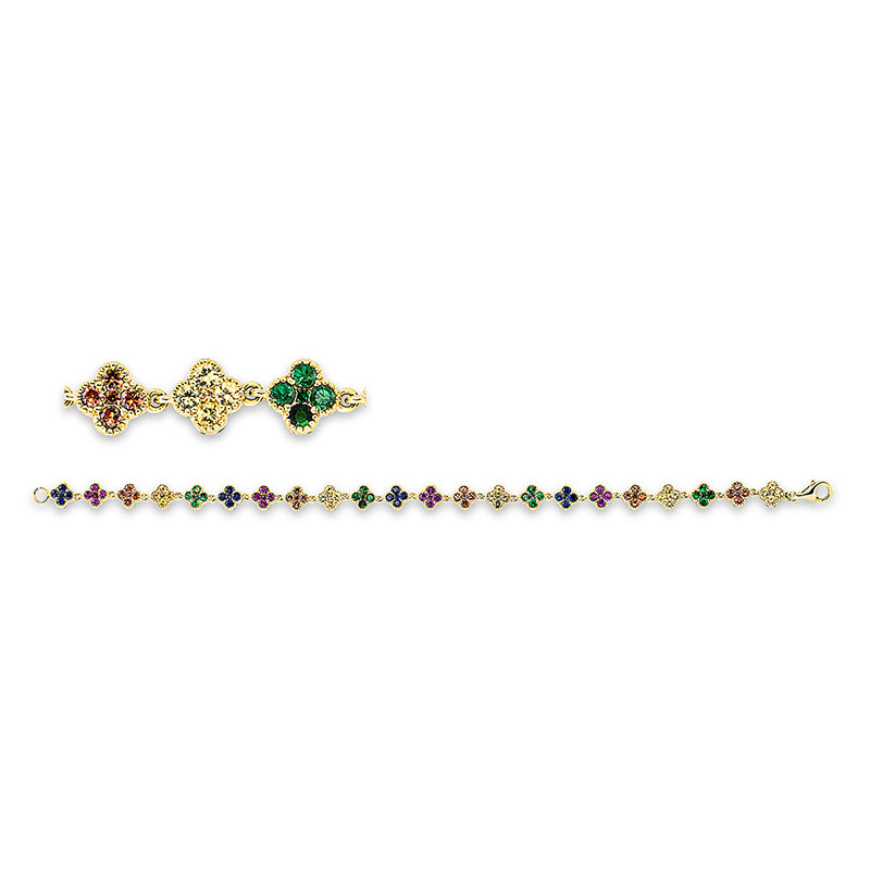 Rainbow & Multicolor Armband Gelbgold 18kt Ref-5E515