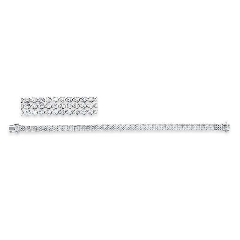Exklusiv Armband Weißgold 18kt 2,63ct