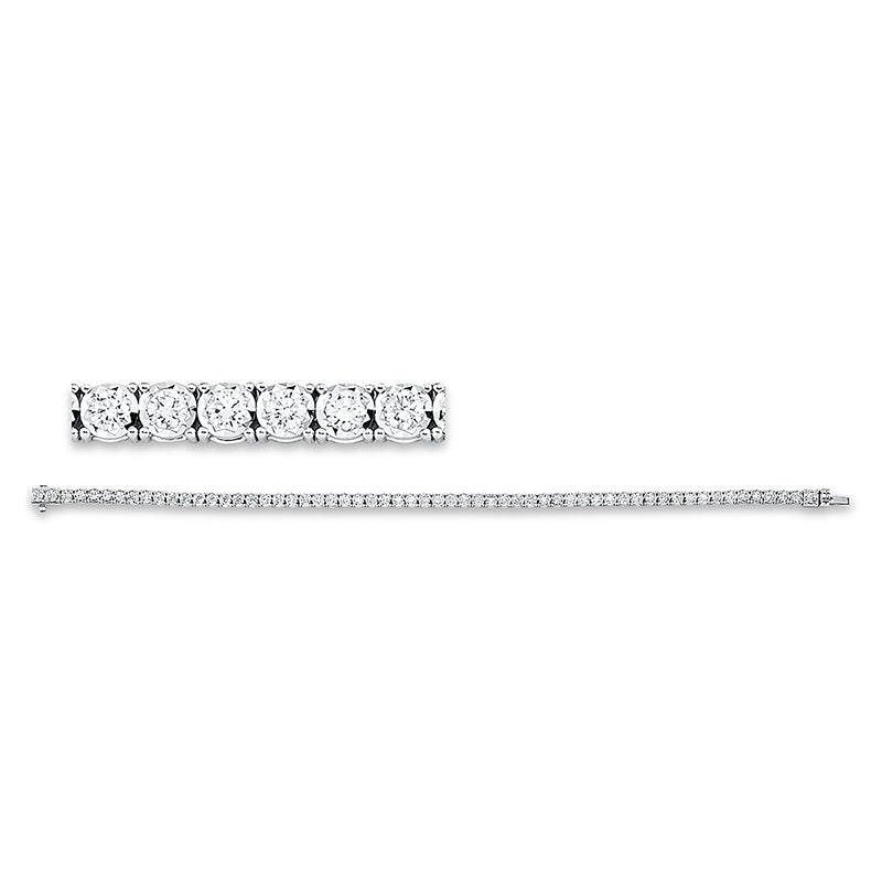 Tennisarmband Armband Weißgold 18kt 1,97ct