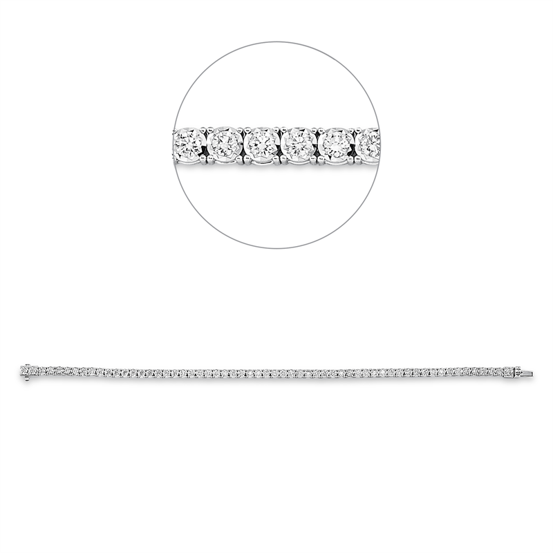 Tennisarmband Armband Weißgold 18kt 1,97ct