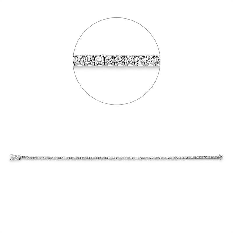 Tennisarmband Armband Weißgold 18kt 1,6ct
