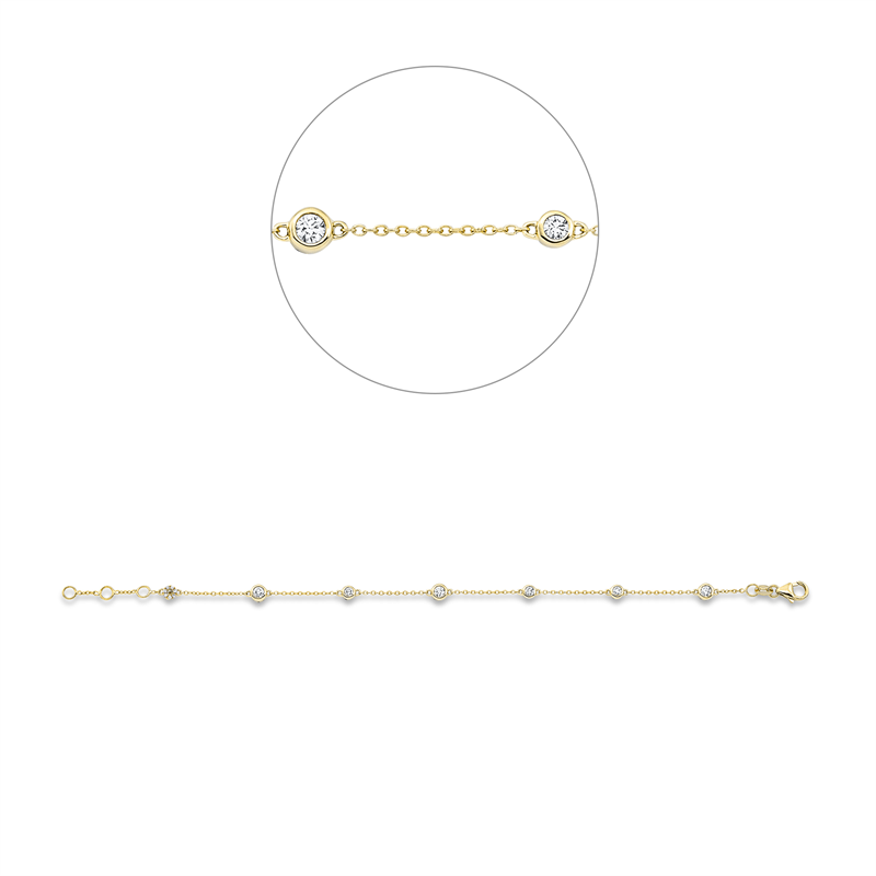 Modern Woman Armband Weißgold 18kt 0,6ct