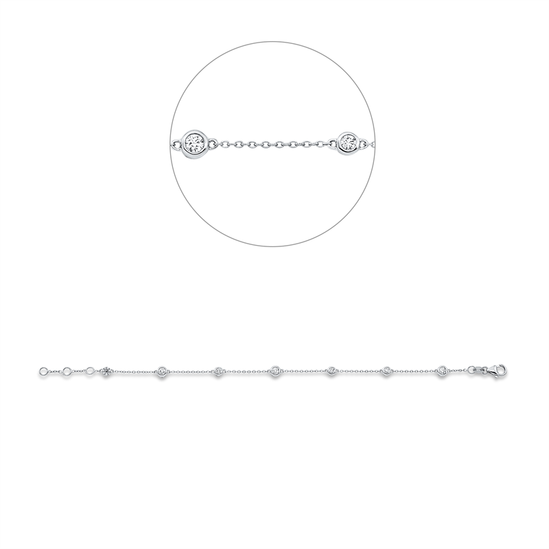 Modern Woman Armband Weißgold 18kt 0,6ct