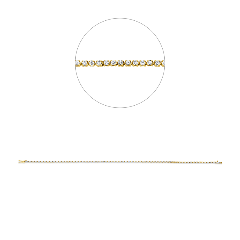 Tennisarmband Armband Weißgold 18kt 0,65ct