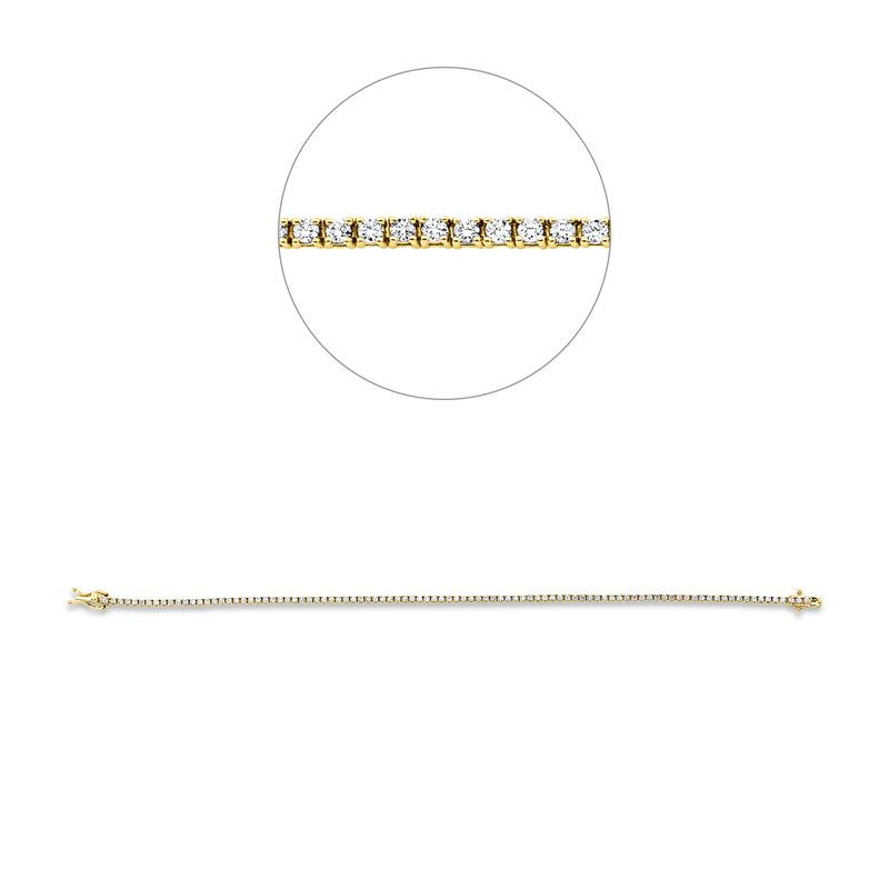 Tennisarmband Armband Gelbgold 18kt 1,01ct