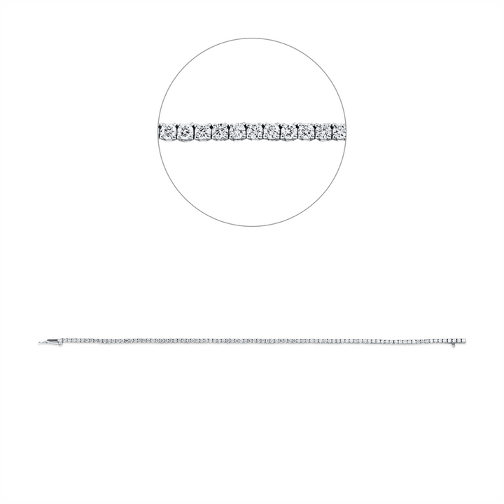 Tennisarmband Armband Weißgold 14kt Ref-5F244